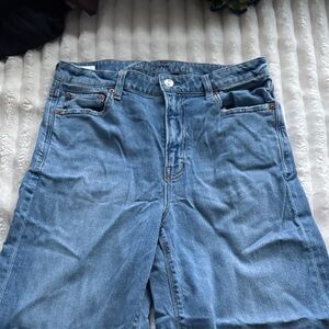 American Eagle Outfitters super high-rise, baggy, wide leg size 8